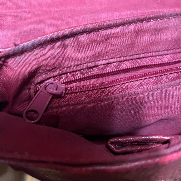 Vintage Mini Handbag Burgundy - Picture 11 of 15